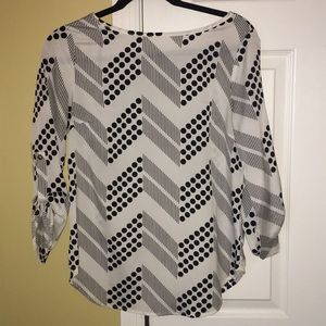 Black and White printed top
